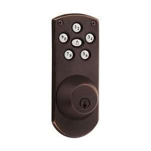   90711P POWERBOLT Keyless Lock Exterior Door Hardware   Venetian Bronze
