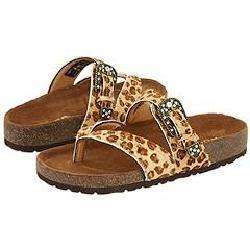 Roper Leopard Thong Sandal Brown Leopard Sandals  