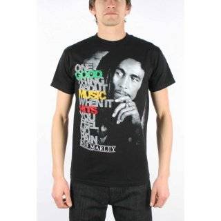    Zion Rootswear Mens Bob Marley Herb Jumbo T Shirt Clothing