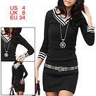 Double sided Low Cut V Neck Lady Stretchy Shirt Top    Black,4