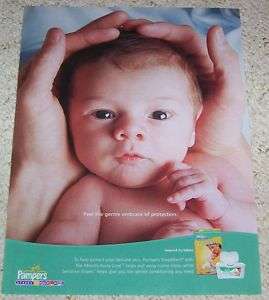 2008 ad Pampers Swaddlers Newborn Baby Diapers PRINT AD  