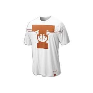  Texas Longhorns Nike White Basketball Aerographic II T 