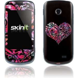  Black Swirly Heart skin for Samsung T528G Electronics
