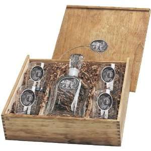    Grizzly Bear Capitol Glass Decanter Boxed Set