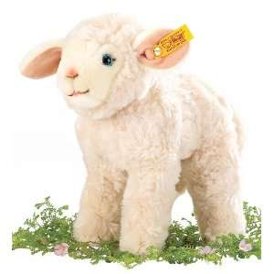  Steiff Plush Lamby with Realistically Curly, Cream Colored 
