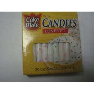  Cake Mate Confetti Candles 20/pk. 