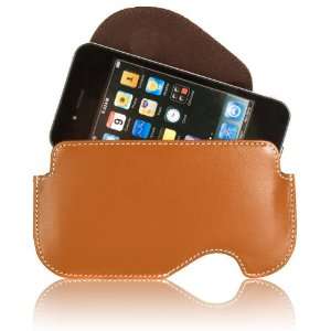   Apple iPhone 4 / iPhone 4S Haute Couture Belt Leather Case Soft Tan
