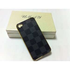Luxury Lv Designer Leather Case for Iphone 4/4s with Gift Box  