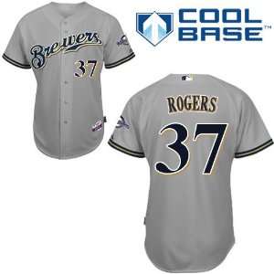 Mark Rogers Milwaukee Brewers Authentic Road Cool Base Jersey By 