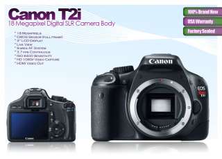 T2i 550D Digital SLR 3 Canon lens 18 55 IS 75 300 50mm 13803123784 