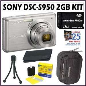  Sony Cybershot DSC S950 10.1 MP Digital Camera in Silver 
