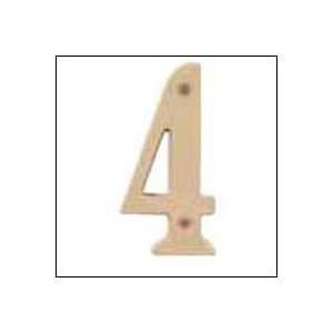   Pulls and Accessories 2814 House Number 4 4 inch