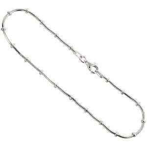   Necklace Chain with Beads, Nickel Free 1mm (3/64 in.) 30 inch Necklace