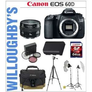  Canon EOS 60D 18 MP CMOS Digital SLR Body with Canon EF 