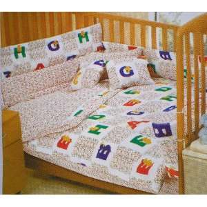  8 Pieces Bear Design Crib Comforter Set