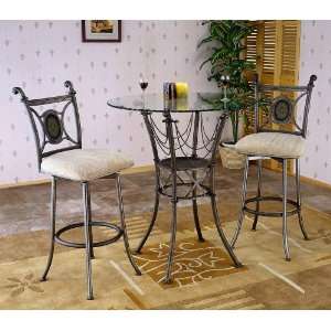   Pub Table by Chintaly Imports   Gun Metal (OLIVIA CNT)