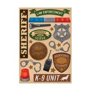 Sheriff Cardstock Stickers 5.5X9 