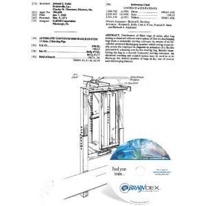   NEW Patent CD for AUTOMATIC CONVEYOR DISCHARGE SYSTEM 