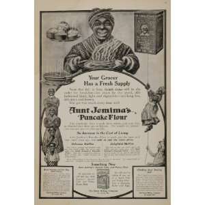 com 1910 Ad Aunt Jemima Pancake Doll Flour Black Americana   Original 
