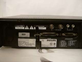 Philips RS 232C Time Lapse VHS Video Recorder VCR LTC 3963/60  