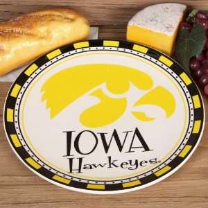  Iowa Hawkeyes Game Day Round Ceramic Plate Sports 