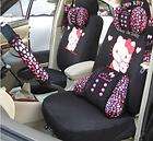 2012 New HelloKitty Auto Car Front Back Saddle Seat Cover Neckrest 10 