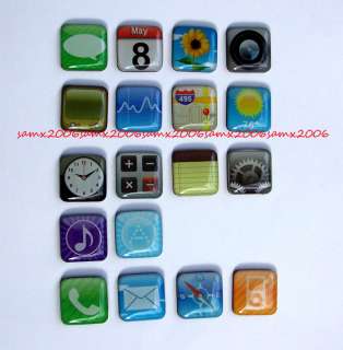   Magnets Apple iPhone 4s 3g Fridge App Magnets iPod iPad 2 Apps Icon