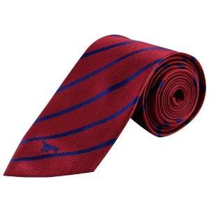  SMU Mustangs Red Narrow Stripe Silk Tie