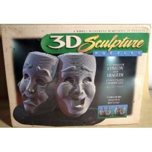  3D Sculpture Puzzle the Masks of Comedy and Tragedy Toys 