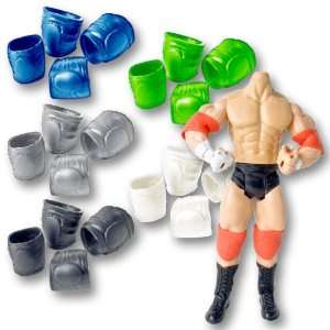   Pairs of Elbow & Knee Pads for Wrestling Figures 