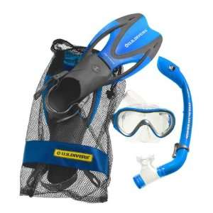  U.S. Divers Youth Snorkeling Set   4 Piece (For Boys and 