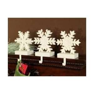   Peace Stone Snowflake Christmas Mantle Stocking Holder Set 10