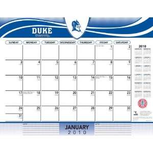 Duke Blue Devils 2010 22x17 Desk Calendar Sports 