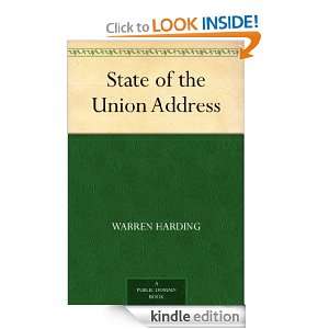State of the Union Address Warren Harding  Kindle Store
