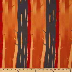  44 Wide Moda Haunted Mansion Forest Orange Fabric By The 