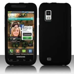 Samsung Fascinate SCH I500 Black Rubberrized HARD Protector Case