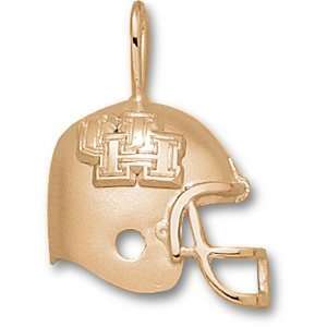  Houston Cougars 3/4in 10k Helmet Pendant/10kt yellow gold 
