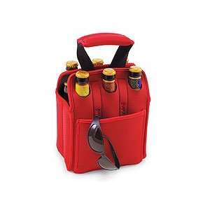  Insulated Six Pack Holder, Red