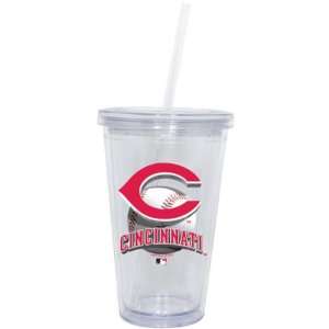   Reds Double Wall Tumbler with Straw 