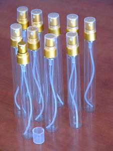 10 Empty Travel Perfume Bottles Spray Atomizer 12 ML  
