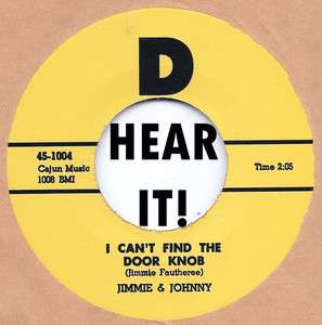   Repro JIMMIE & JOHNNY I Cant Find The Door Knob D BOPPER  