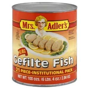  Fish, Gefilte, 21 Ct, #10Can, 104 oz (pack of 6 ) Health 
