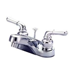  Centerset Standard Bathroom Faucet with Metal Lever Handles Drain 