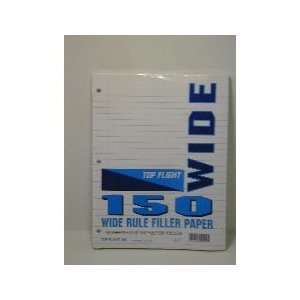  Filler Paper 10.5x8 Wide Rule 150s Box of 24 Health 