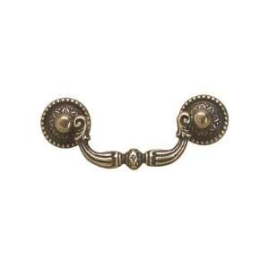  Richelieu Solid Brass Drop Pull 2 33/64 in Burnished Brass 