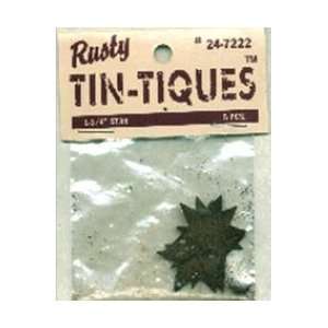  DCC Rusty Tin Tiques Tin Cut Outs Star 1 1/4 5/Pkg 24 