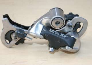 Here is a used Shimano Deore XT RD M739 rear derailleur. 8 speed 