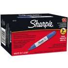 Sharpie Chisel Tip Permanent Markers, 12 Blue Markers(38203)