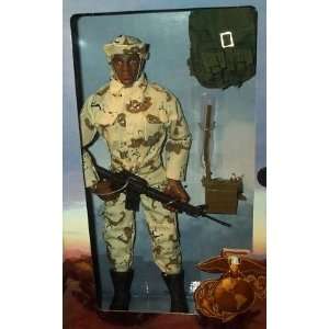  GI Joe USMC Force Recon 12 Action Figure AFRICAN AMERICAN 