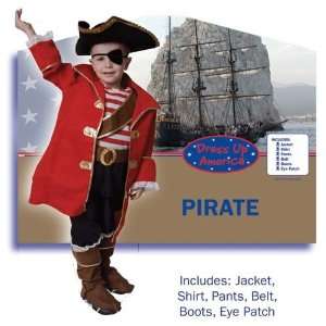    Deluxe Pirate Costume Set   S Toys & Games
